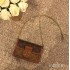 Louis Vuitton M68746 DAUPHINE Chain Bag Monogram and Monogram Reverse Two-tone Canvas LV Circle Hook, Size: 18.5x12x5cm