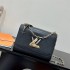 Louis Vuitton TWIST MM Handbag (M21025) Black, This Twist MM Handbag is made of Epi Grained Leather, Size: 23x17x9.5cm