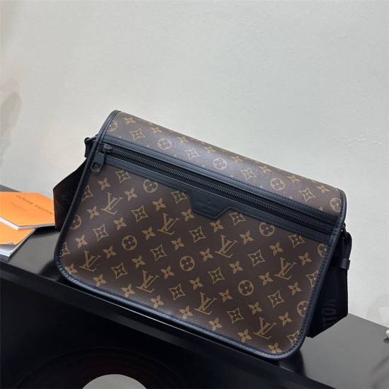 Louis Vuitton ARCHY Medium Messenger Bag (M46328) Archy Medium Messenger Bag Monogram Macassar Canvas, Size: 35x24x8cm