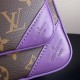 Louis Vuitton DOPP KIT Toiletry Bag (M46253) Purple, Dopp Kit Toiletry Bag Monogram Macassar Canvas, Size: 28x15x16.5cm