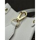 Louis Vuitton LOCK & GO Handbag (M23637) White Smooth Grain Calfskin, Size: 24.5x19x10.5cm