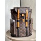 Louis Vuitton M46699 Yellow Leather Christopher Small Backpack in Monogram Canvas, Size: 32x39x12cm