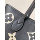 Louis Vuitton M58907 Black Neverfull Medium Handbag, Size: 31x28x14cm