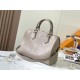 Louis Vuitton M59273 Elephant Gray Embossed Speedy Bandoulière 25 Handbag Monogram Empreinte Leather, Size: 25.0x19.0x15.0 cm