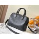 Louis Vuitton M58951 Black Embossed Speedy Bandoulière 25 Handbag Monogram Empreinte Leather, Size: 25.0x19.0x15.0 cm