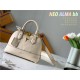 Louis Vuitton M44829 Off-White NEO ALMA bb Embossed Empreinte Leather, Soft and Vibrant Colors, Size: 25.0x18.0x12.0 cm