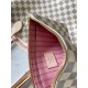 Louis Vuitton N41605 Check/Ballet Pink NEVERFULL Medium Handbag Damier Azur Canvas, Size: 32x28.5x17cm