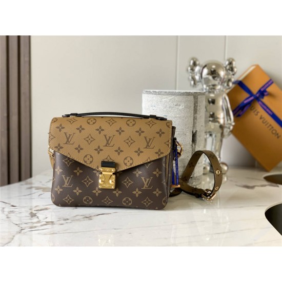 Louis Vuitton M44876 Classic MÉTIS Metis Handbag made of Soft Monogram Patchwork Canvas, Size: 25x19x9CM