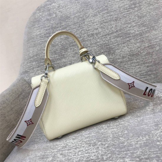 Louis Vuitton CLUNY Mini Handbag (M58928) Ivory, Cluny Mini Handbag with Detachable Flower Shoulder Strap, Size: 20x16x7.5cm