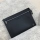 Louis Vuitton POCHETTE 24H Clutch (M30965) Black, Taïga Leather, Size: 36x25x2.5cm