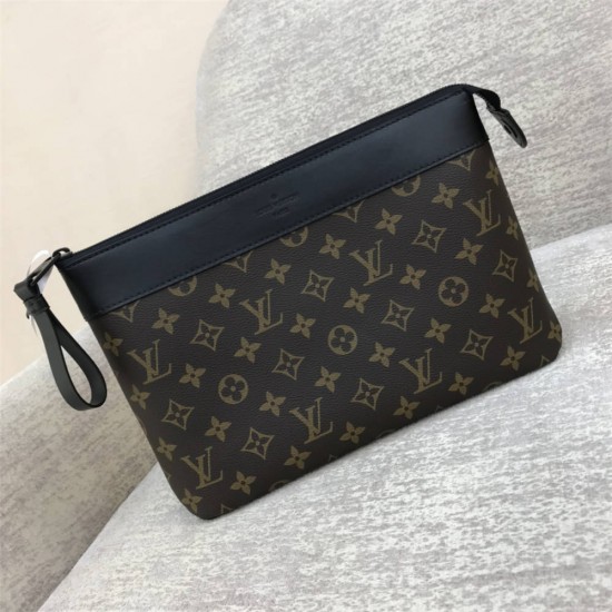 Louis Vuitton POCHETTE VOYAGE SOUPLE Clutch (M82543) Monogram Canvas, Size: 32x21x8cm