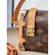 Louis Vuitton SIDE TRUNK Mini Handbag (M46815) Classic Monogram, Sharp Angles, Size: 18×12.5×8CM