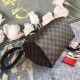 Louis Vuitton SPEEDY 25 Handbag (N41368) with Shoulder Strap, Damier Ebène Canvas, Size: 25x19x15cm