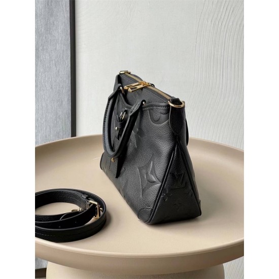 Louis Vuitton TRIANON Small Handbag (M46488) Black, Trianon Small Handbag in Monogram Empreinte Embossed Leather, Size: 28x18x8cm