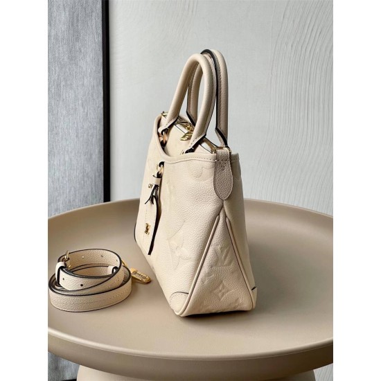 Louis Vuitton TRIANON Small Handbag (M46503) White, Trianon Small Handbag in Monogram Empreinte Embossed Leather, Size: 28x18x8cm