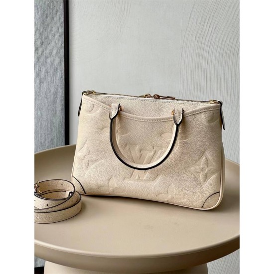 Louis Vuitton TRIANON Small Handbag (M46503) White, Trianon Small Handbag in Monogram Empreinte Embossed Leather, Size: 28x18x8cm