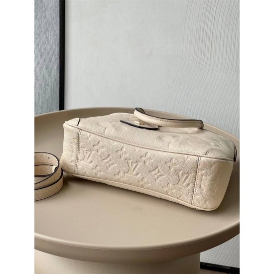 Louis Vuitton TRIANON Small Handbag (M46503) White, Trianon Small Handbag in Monogram Empreinte Embossed Leather, Size: 28x18x8cm