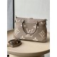 Louis Vuitton TRIANON Small Handbag (M46585) Gray, Trianon Small Handbag in Monogram Empreinte Grained Leather, Size: 28x18x8cm