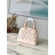 Louis Vuitton M22878 Cream Embroidered Shell Bag Collection, Latest Season New Alma BB Handbag (M91606) in Soft Calfskin, Size: 23.5x17.5x11.5cm