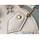 Louis Vuitton M22878 Cream Embroidered Shell Bag Collection, Latest Season New Alma BB Handbag (M91606) in Soft Calfskin, Size: 23.5x17.5x11.5cm