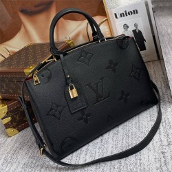 Louis Vuitton GRAND PALAIS Handbag (M45811) Black, Grand Palais Handbag in Soft Grained Leather Embossed, Size: 34x24x15cm