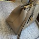 Louis Vuitton GRAND PALAIS Handbag (M45842) Gray Silk-Printed, Grand Palais Handbag in Soft Grained Leather Embossed, Size: 34x24x15cm