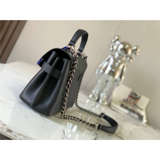 Louis Vuitton LOCKME EVER Mini Handbag (M20997) Black, Petite and Exquisite Lockme Ever Mini Handbag in Grained Calfskin, Size: 23x17x10cm