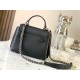 Louis Vuitton LOCKME EVER Mini Handbag (M20997) Black, Petite and Exquisite Lockme Ever Mini Handbag in Grained Calfskin, Size: 23x17x10cm