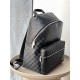 Louis Vuitton DISCOVERY Small Backpack (N40436) Black, Damier Infini Leather and Damier Graphite Canvas, Size: 30x40x20cm