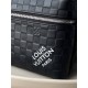 Louis Vuitton DISCOVERY Small Backpack (N40436) Black, Damier Infini Leather and Damier Graphite Canvas, Size: 30x40x20cm