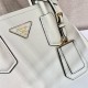  Sunny  Prada Double Saffiano Leather Mini Bag 1BG443 White Double Saffiano 25x18.5x12.5cm