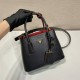  Sunny  Prada Double Saffiano Leather Mini Bag  1BG443  Black  Double  Saffiano 25x18.5x12.5cm