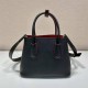  Sunny  Prada Double Saffiano Leather Mini Bag  1BG443  Black  Double  Saffiano 25x18.5x12.5cm