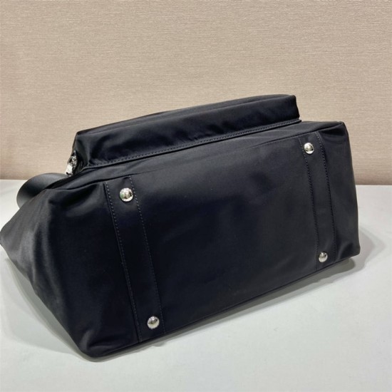 Black Prada Re-nylon Baby Bag Mum  1BG102   35x30x17cm