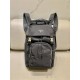 Navy Re-nylon And Saffiano Leather Backpack 2VZ135A   Black  27x45x17cm