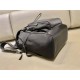 Navy Re-nylon And Saffiano Leather Backpack 2VZ135A   Black  27x45x17cm