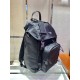 Navy Re-nylon And Saffiano Leather Backpack 2VZ135   Black  27x45x17cm