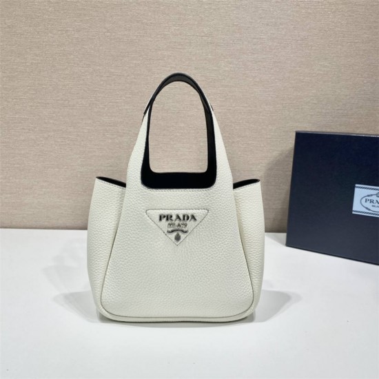 mini Dynamique  Leather Mini Bag 1BA349   White  18x16x10cm