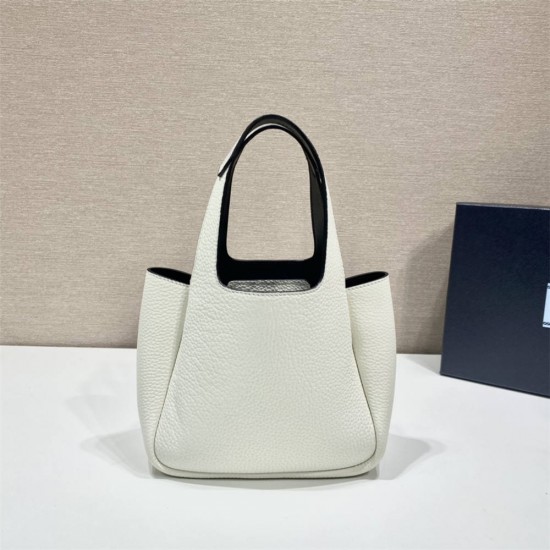 mini Dynamique  Leather Mini Bag 1BA349   White  18x16x10cm