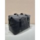 Black Re-nylon And Saffiano Leather Duffle Bag 2VC796    44.5x40x24cm