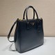 Prada Saffiano leather handbag (1BA304) High   Black  33x31x15cm