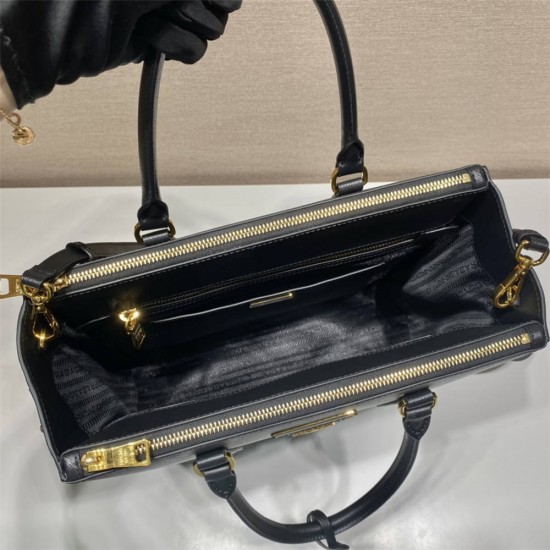 Prada Saffiano leather handbag (1BA304) High   Black  33x31x15cm