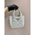 Small Nappa-leather Dynamique Bag With Topstitching 1BG451   Lambskin   White  18x16x10cm