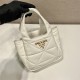 Small Nappa-leather Dynamique Bag With Topstitching 1BG451   Lambskin   White  18x16x10cm