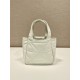 Small Nappa-leather Dynamique Bag With Topstitching 1BG451   Lambskin   White  18x16x10cm