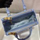 Prada Galleria Saffiano Leather Mini-bag  1BA906 Galleria Leather   Blue  20x15x9.5cm