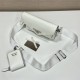 Saffiano Leather Mini Envelope Bag 1BP020A 1BP020A    White   White  shoulder belt 20x12x4cm