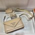 Saffiano Leather Mini Envelope Bag 1BP020A 1BP020A    apricot  20x12x4cm