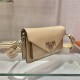 Saffiano Leather Mini Envelope Bag 1BP020A 1BP020A    apricot  20x12x4cm