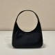 Re-nylon Shoulder Bag Hobo 1BH611   Black  21x16x7.5cm